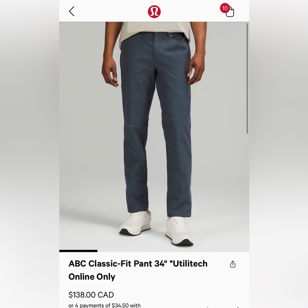 Lululemon ABC Pants Size 32